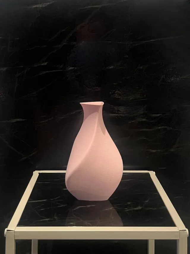 CFY Studio Vaseo - Flowa - Happy Roze - Luxe vaas - Gemaakt in Nederland - huisdecoratie - woninginrichting - moderne vaas - 3D-geprint - Gemaakt van PLA