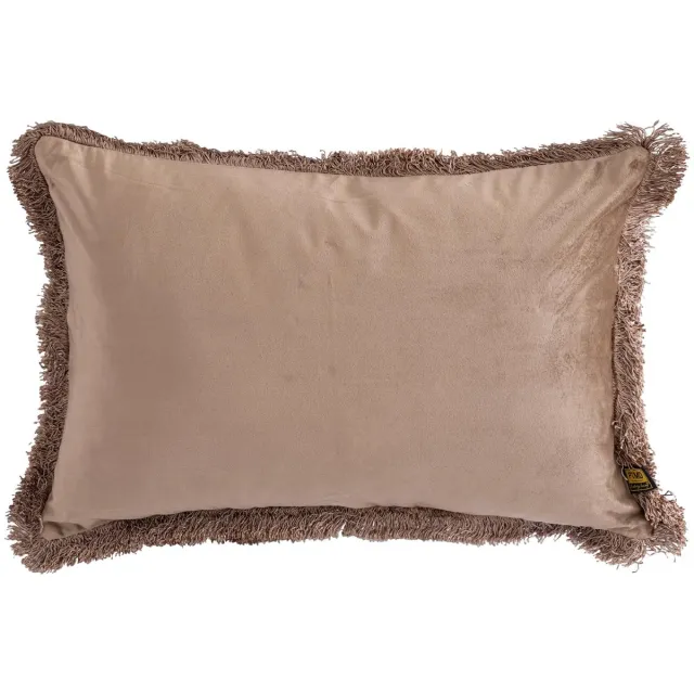 PTMD Nous Sierkussen - 60x3x40 cm - Fluweel - Taupe