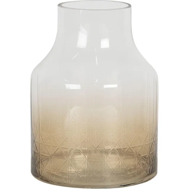 Clayre & Eef Vaas Ø 14x20 cm Glas transparant