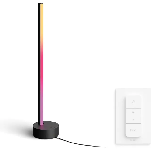 Philips Hue Signe Tafellamp (Zwart) - Wit en Gekleurd Licht - Incl. Hue Dimmer Switch - Hue White and Color Ambiance