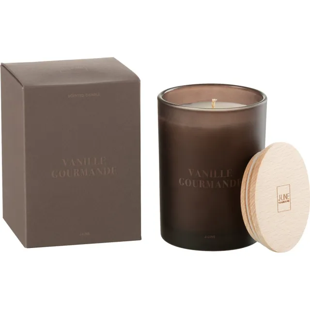 J-Line geurkaars Accords Essentiels - Vanille Gourmande - bruin - 38U