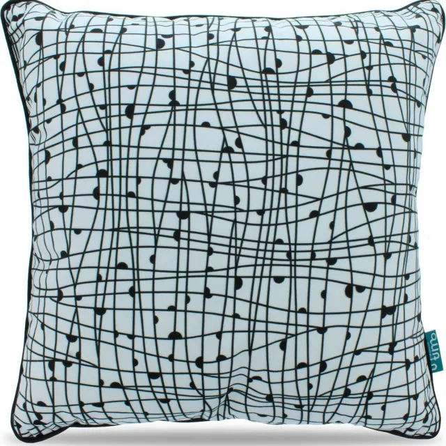 Intimo Intersection - Sierkussen - 45x45 - Zwart/Wit Multi