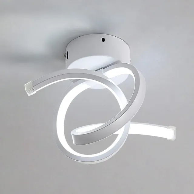 Goeco Plafondlampen - Moderne - LED - 20W - 19CM - gebogen plafondlamp - 6000K - wit licht