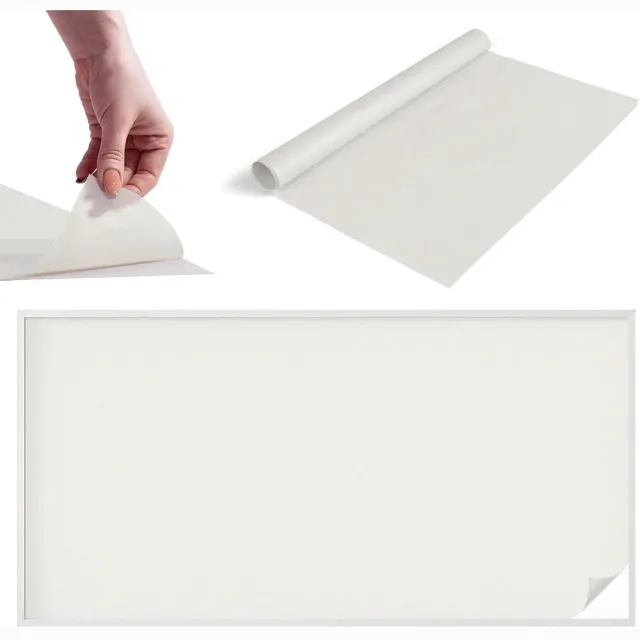 TULUP Raamfolie Anti inkijk - Delicaat grijsachtig wit Melkglas Folie - 200x100 cm - Wit Anti inkijk Raamfolie Glas in Lood - Zonwerende Raamfolie - Voor de badkamer, slaapkamer, hal - Privacy Folie Raam Glas in Lood Wit - Delicaat grijsachtig wit