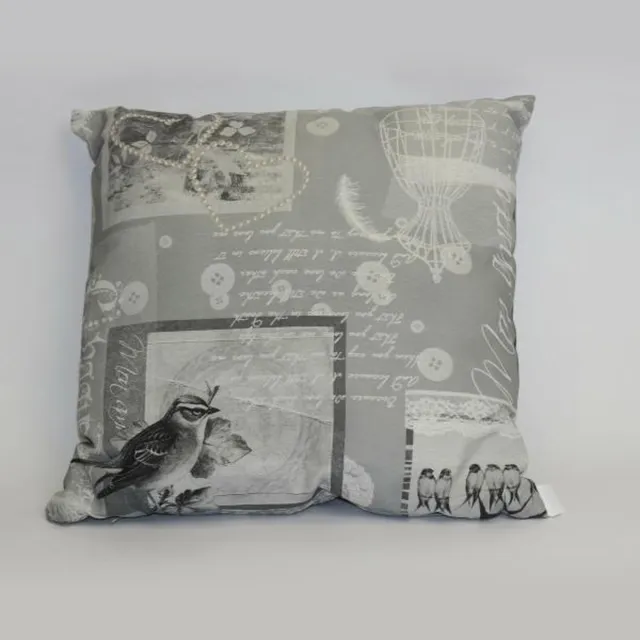 Madison sierkussen 45x45 cm Mon amouv grey Grijs