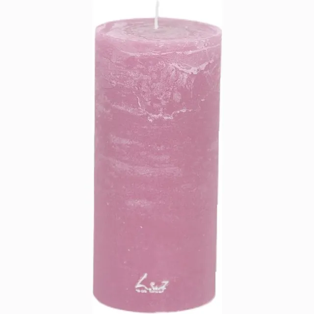 Rasteli Luz Your Senses Kaars-Stompkaars Paars-Roze D 7 cm H 15 cm