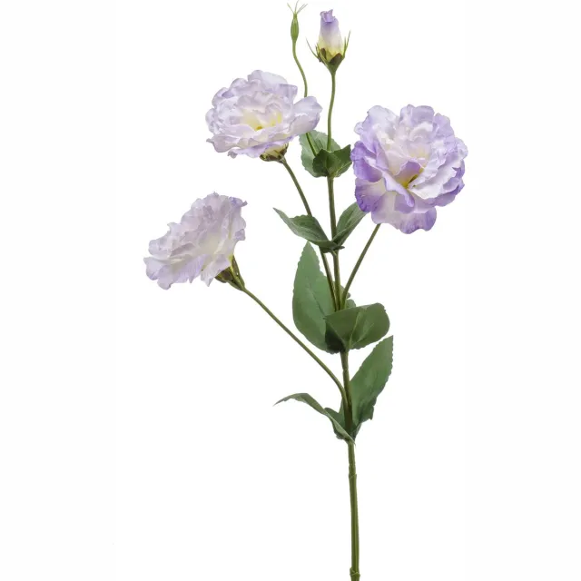 Emerald Kunstbloem Eustoma 68cm paars - Kunstplant voor binnen