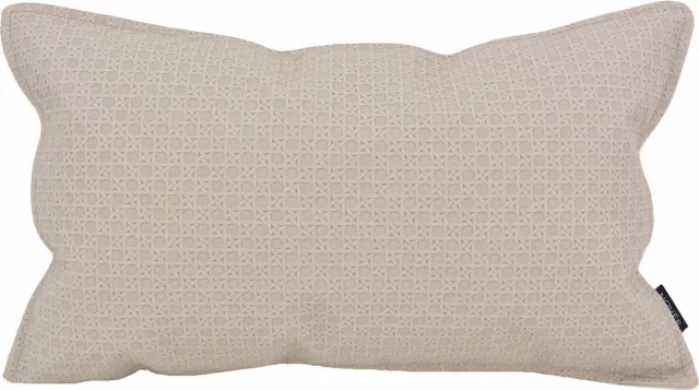NOVÉE Embossed Beige | 30 x 50 cm | Kussenhoes | PU Leder