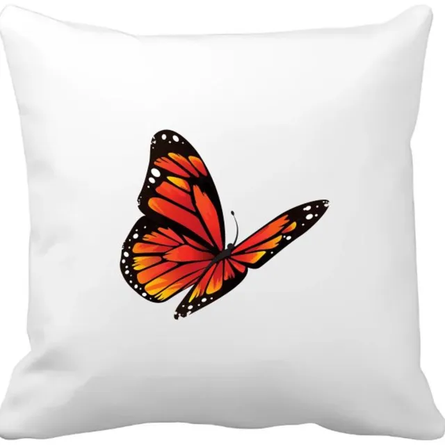 Akyol vlinders Kussen hoes - Vlinder - dieren liefhebbers - insecten - dieren - vlindertuin - 40 bij 40 cm Multicolor