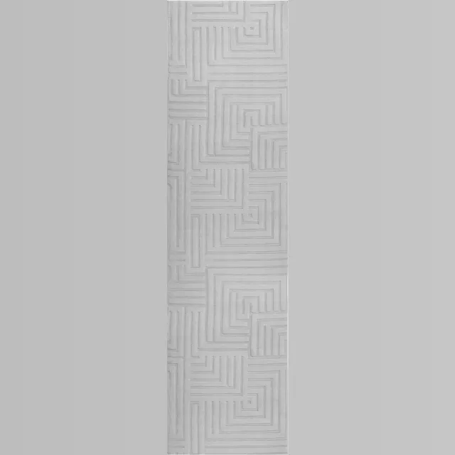 Beliani TAMIREL - Vloerkleed - Grijs - 80 x 300 cm - Jaquard