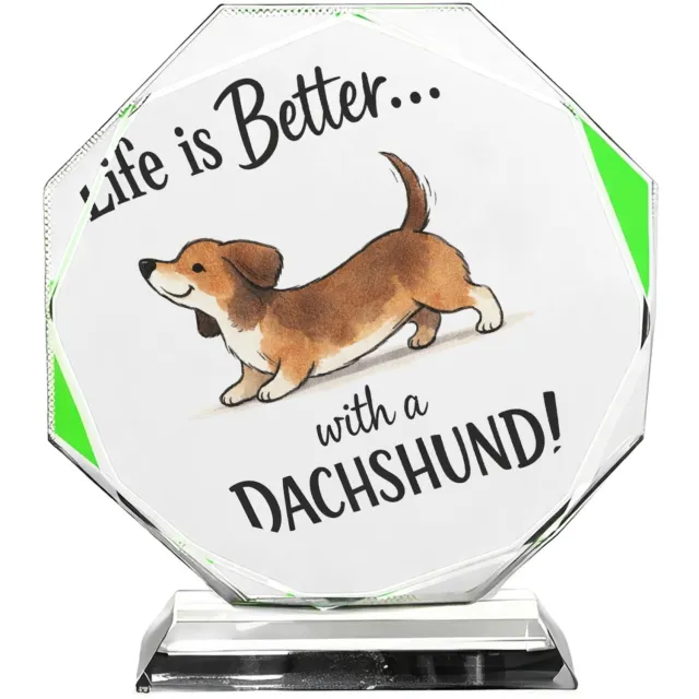 Mr Cadeautjes Fotokristal hexagon - design Een grappige, trotse quote over een specifiek hobbydier of d | cadeau Wit