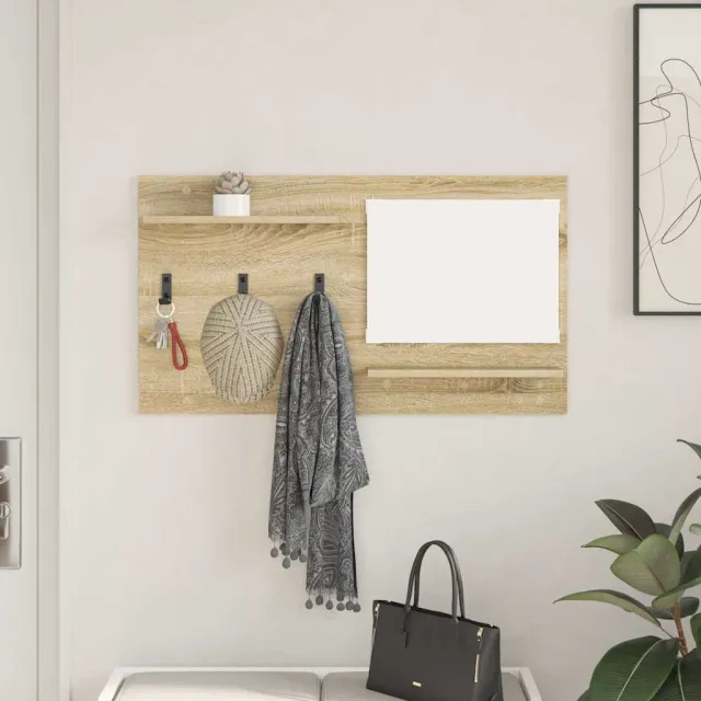 vidaXL Wandgemonteerde kapstok Sonoma Eiken 90 x 10 x 50 cm Bruin