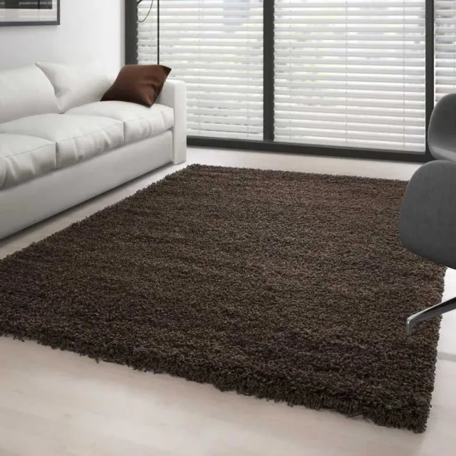 TapisTrend Harig tapijt Bruin 120x170 cm Hoogpolig vloerkleed, effen