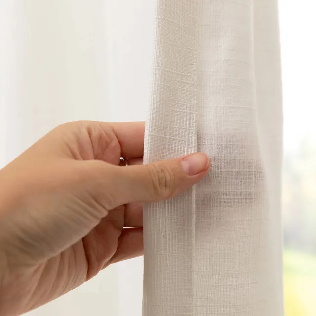 NOUS Living Lichtdoorlatend gordijn kant en klaar (135 x 270 cm)* off white