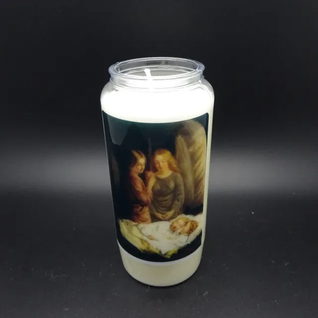 Partijhandel RODO Noveenkaars Engelen 014 - 6 dagen brander (5 stuks) wit