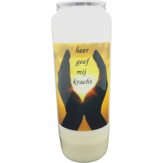 Spaas Noveenkaars Spreuk 008 - 9 dagen brander (5 stuks) wit