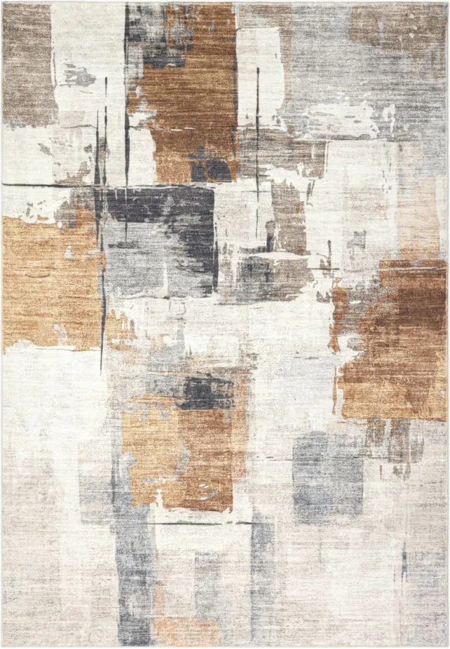 Meghan Lalee Vloerkleed Posh 300 terracotta – 80 x 150 cm – 100% polyester, machinegeweven