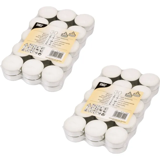 Conpax Candles 90x stuks Waxinelichtjes/theelichten 4 branduren Wit