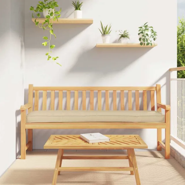 vidaXL Palet Kussen Beige 200 x 40 x 8 cm Oxford Stof