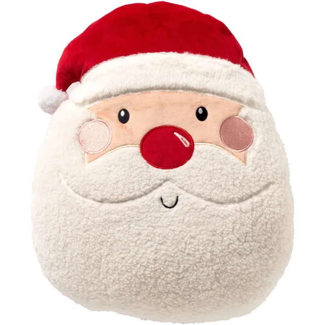 Textino CLAUS - sierkussen 38x45 cm - kerstman - Tango Red - rood
