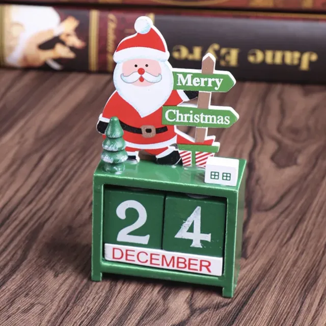 Without lemon Without Lemons - Hout kerst Kalender - Kerstman - Duurzaam Oneindig kalender - kerstmis - Christmas decor - diy - calender - decoratie - sfeer