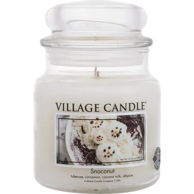 village candle Medium Jar Snoconut Wit
