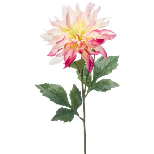 Emerald Kunstbloem Dahlia roze 60cm - Kunstplant voor binnen