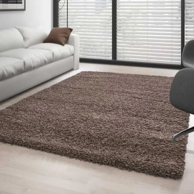 TapisTrend Harig tapijt Mocca 80x150 cm Hoogpolig, enkelkleurig