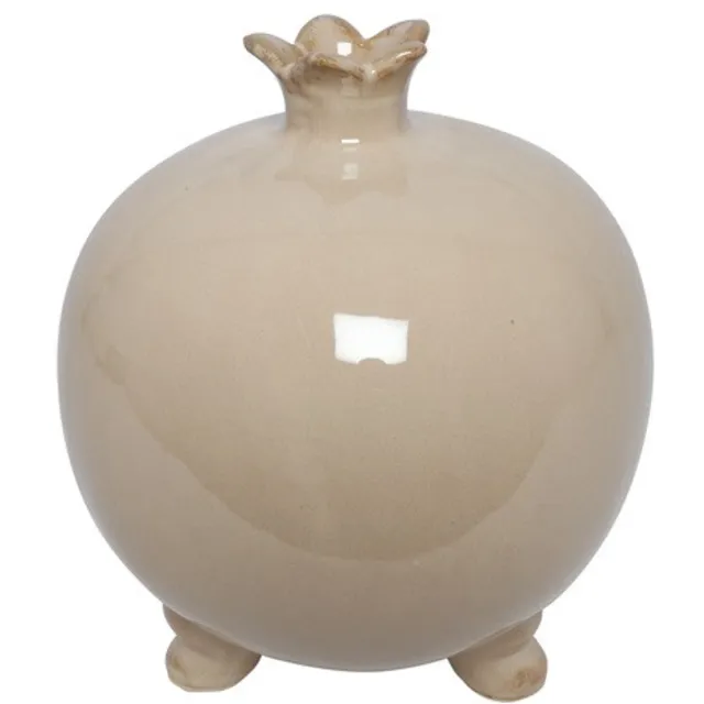 Countryfield Vaas pomegranate aardew L21B21H23CM beige