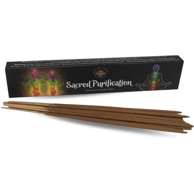 Green Tree Candle Company Green Tree Wierook Sacred Purification 15 gram Bruin