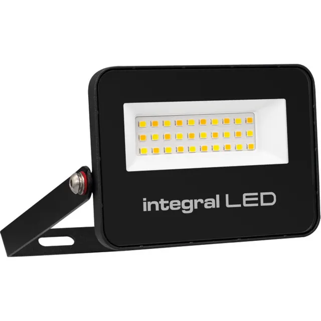 Integral Smart LED Breedstraler IP67 10W 1000lm Instelbare Lichtkleur | Tuya Wi-Fi | 10 watt | 1000 lumen | Geen fitting | Warm Wit-Koel Wit-Daglicht | Geen fitting | 50.000 Branduren Zwart