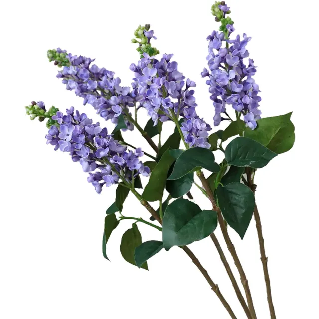 Globalgiftshop Steelbloem - kunstbloem ridderspoor 76 cm paars 3 takken