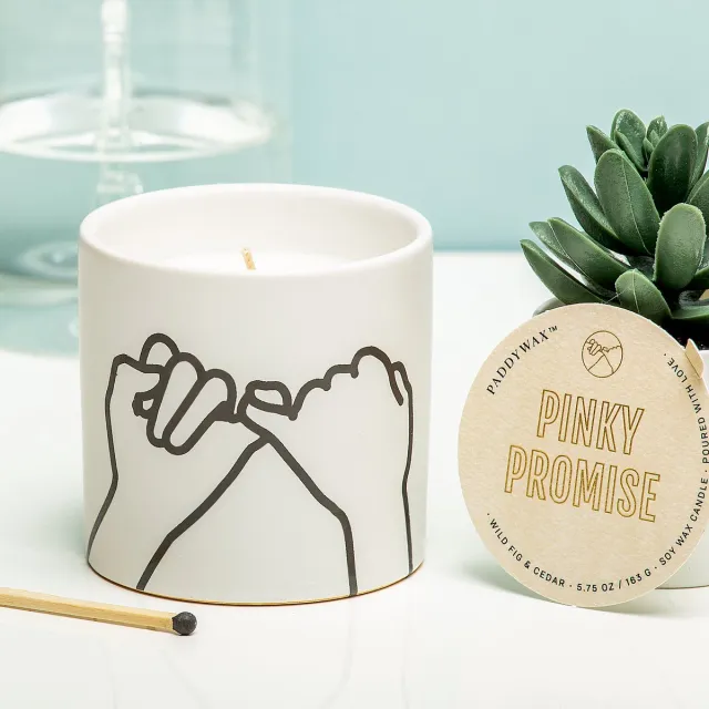 Paddywax Impressions Geurkaars - Pinky Promise (wit) van Paddywax
