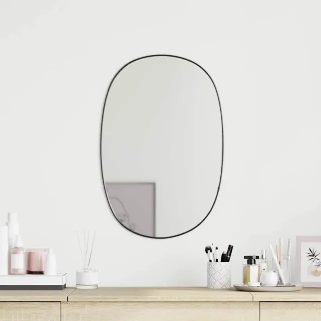 vidaXL Wandspiegel 60x40 cm zwart