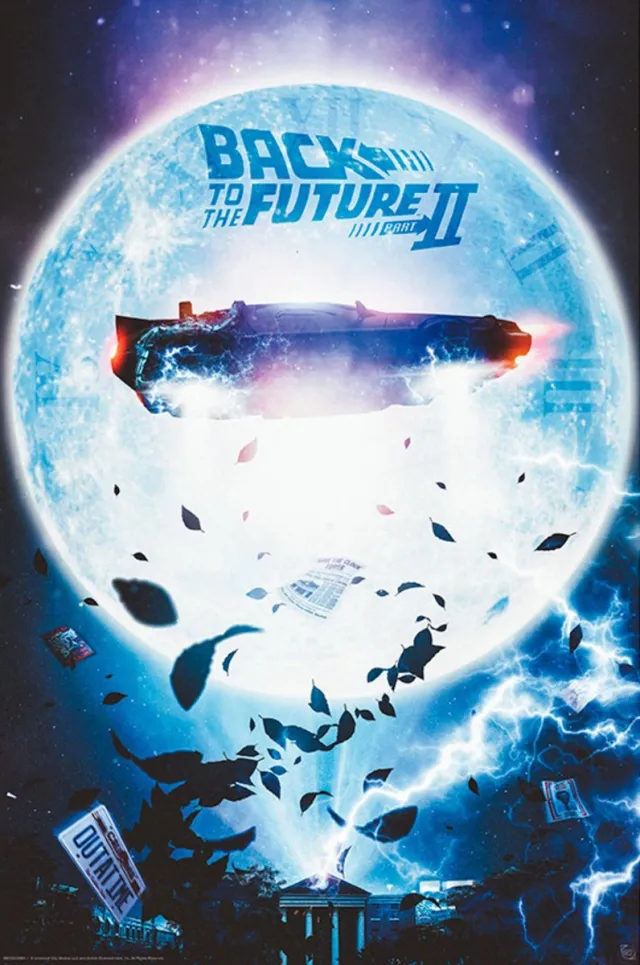 ABYSTYLE Poster Back to the Future - Flying Delorean 61x91,5cm Divers