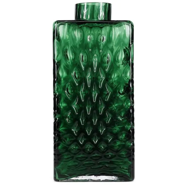 Fameilleur vaas 15x9xH33cm botanic groen Lior - glazen decoratieve bloemenvaas, voor bloemen, takken en droogbloemen, woondecoratie voor modern interieur, mooi als cadeau