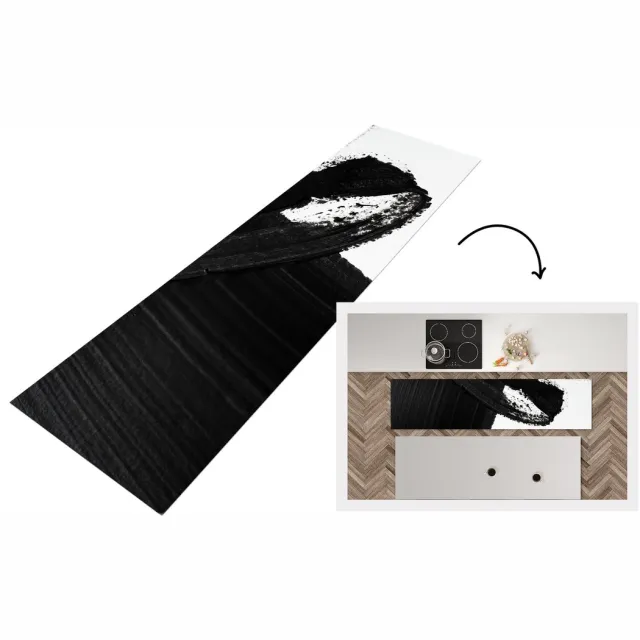 KitchenYeah Keukenloper - Loper keuken - Verf - Design - Abstract - Keukenloper vinyl multicolor