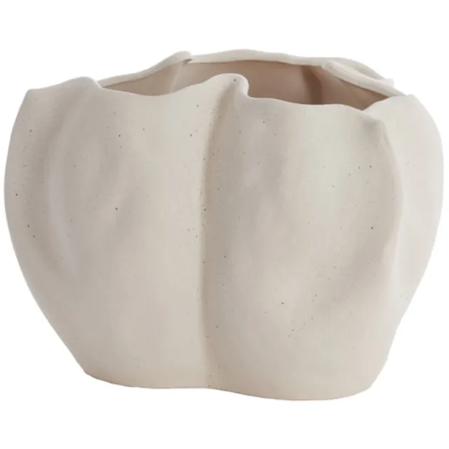 Light & Living Vaas Sanguli Keramiek, 22cm - Crème