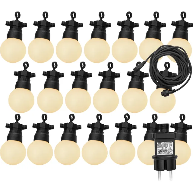 Luxform Lichtsnoer Honolulu - met 20 warm witte LED lampjes - met 8 verschillende functies - geschikt voor buiten