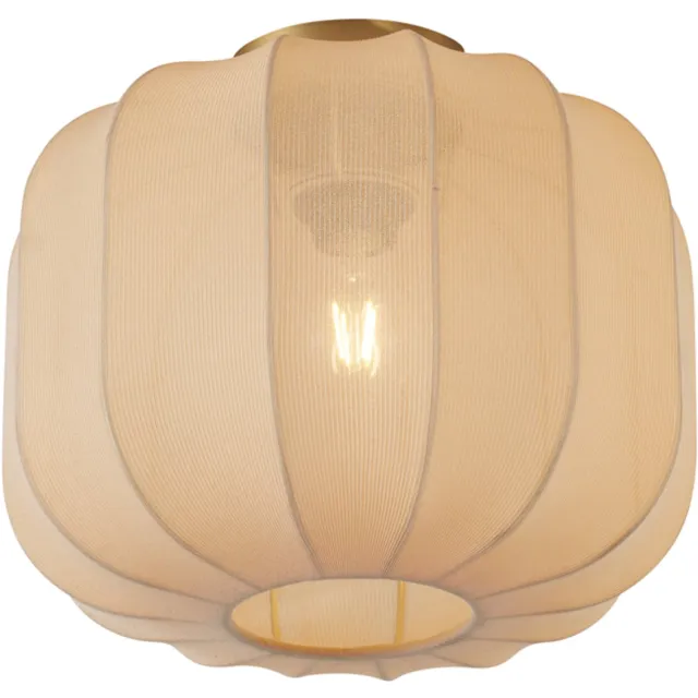 QAZQA pluni - Japandi Plafondlamp - 1 lichts - Ø 32 cm - Beige