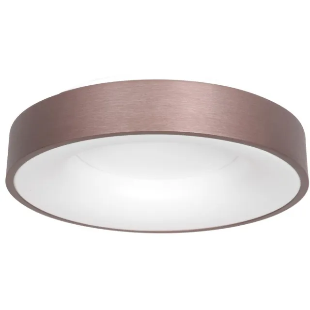 Steinhauer Plafonnieres Steinhauer Ringlede 2562BR Brons Ø38cm - Modern Design van Metaal en Kunststof, Dimbaar voor Binnengebruik Bruin / Wit