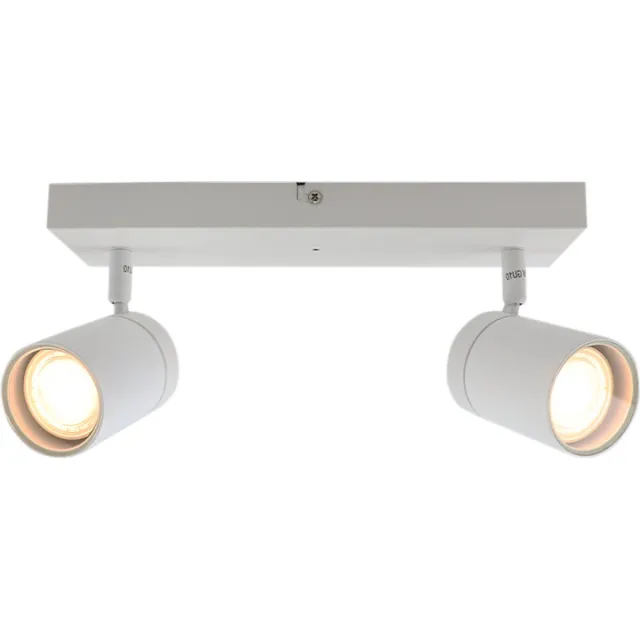 Olucia CIARA - Plafondlamp - Wit - 2L - Geschikt voor Badkamer - Vorm: Rechthoek
