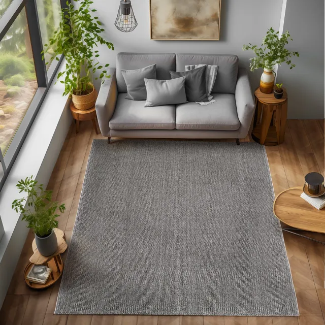 Ayyildiz Geweven Vloerkleed Donkergrijs 60 x 100 cm
