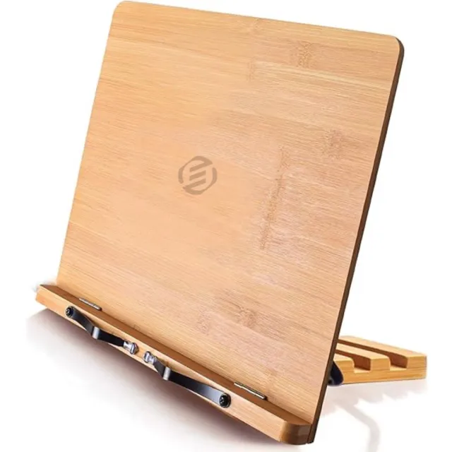 Equivera Boekenstandaard - Boekensteun - Boekenhouder - Boeken Standaard - Leesstandaard - Book holder Lichtbruin