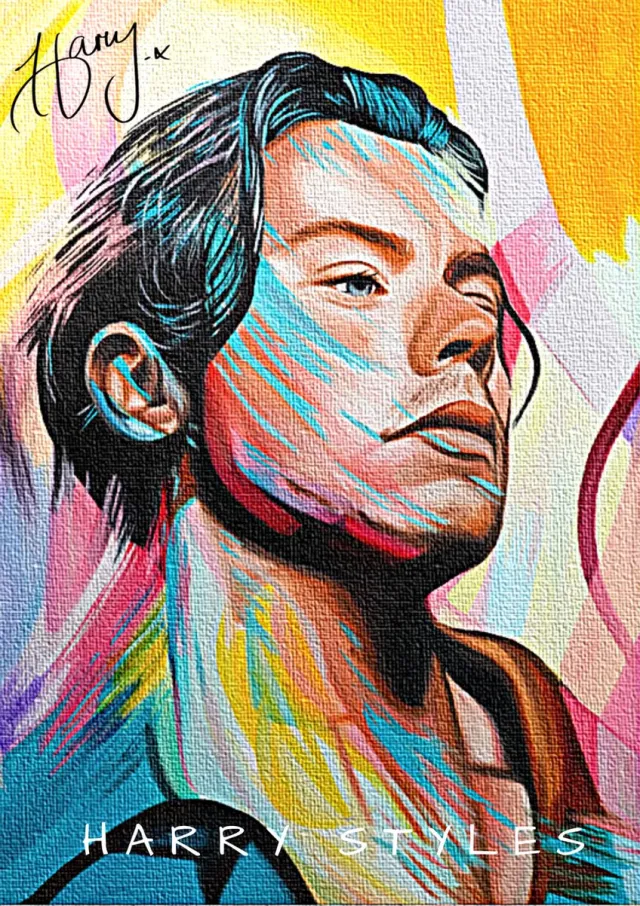 Holland Rose Poster Harry Styles | Love On Tour | Kunst | Geschikt om in te lijsten | One Direction | LP | A2 | Merch | Vintage | Canvas | 60x42 | Hoogwaardig glans | Cadeau