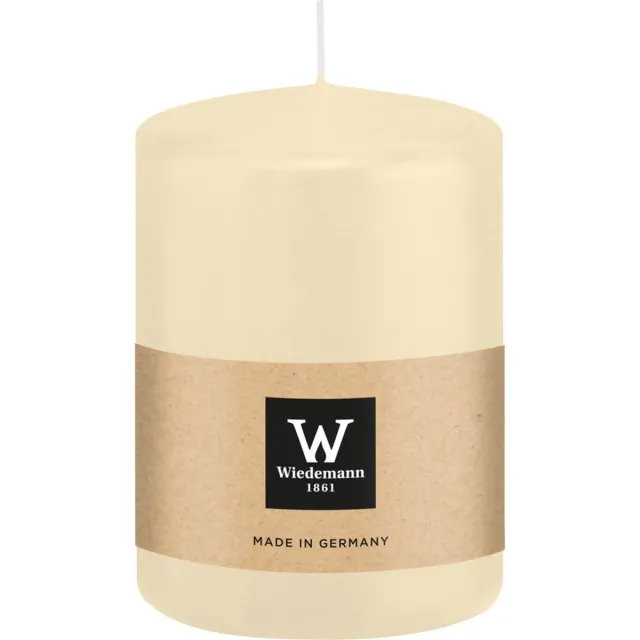 Wiedemann Cilinderkaars/stompkaars - creme wit - 6 x 8 cm - 29 branduren - zuilkaarsen