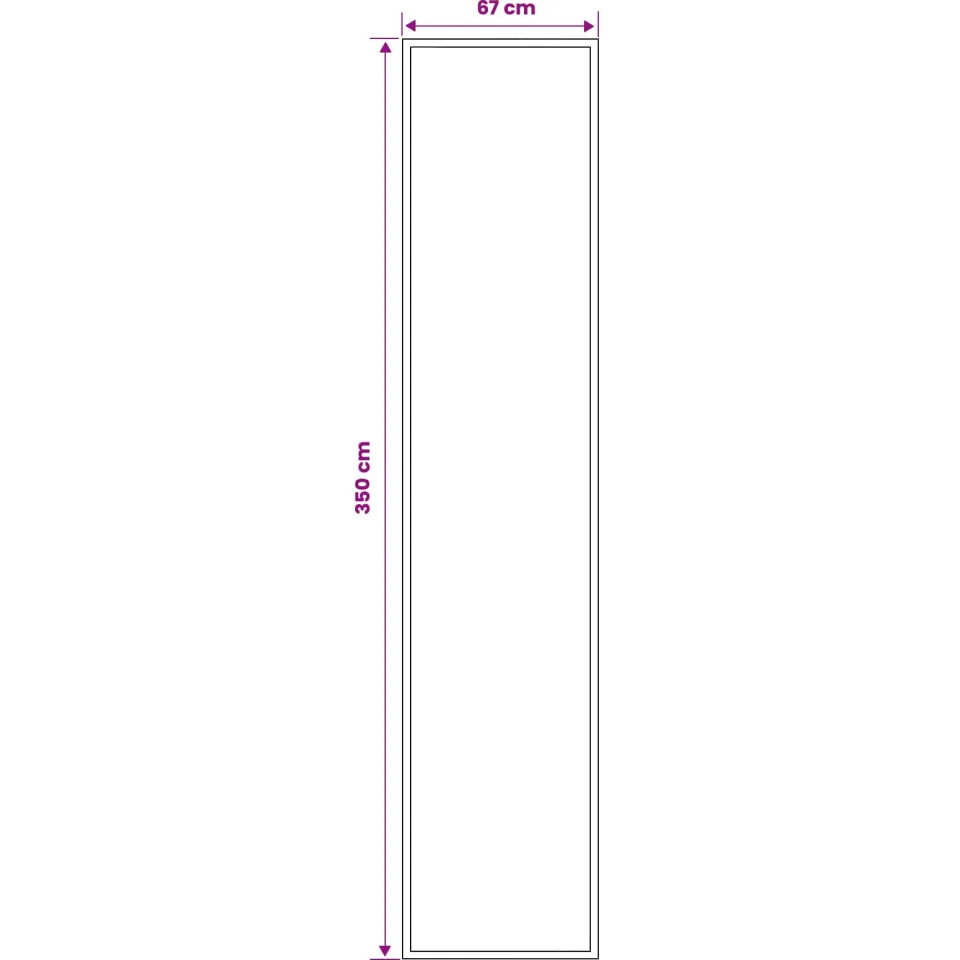 vidaXL Tapijtloper FLORNES Geweven Rood Diamanten 67 x 350 cm PP 7 mm, foto 4
