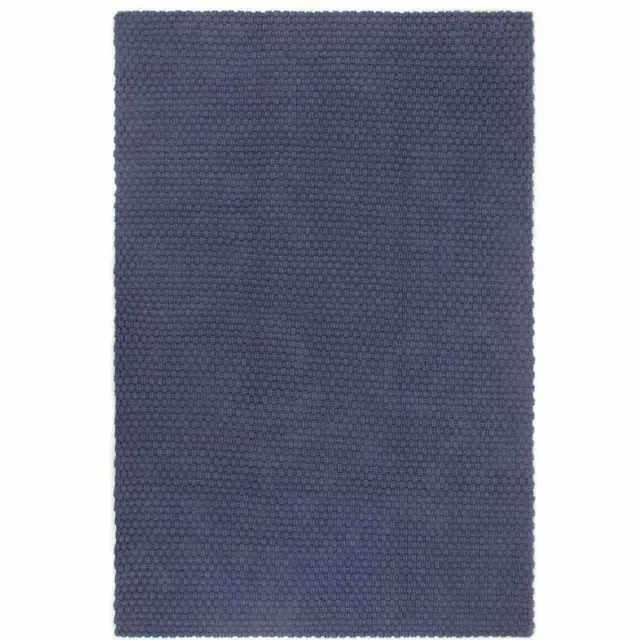 vidaXL Vloerkleed rechthoekig 180x250 cm katoen marineblauw