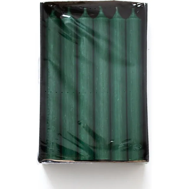 Branded by Dinerkaarsen - Kaarsen - Dinner candle - 19.5 cm - Appeltjes groen - Apple Green - 18 stuks