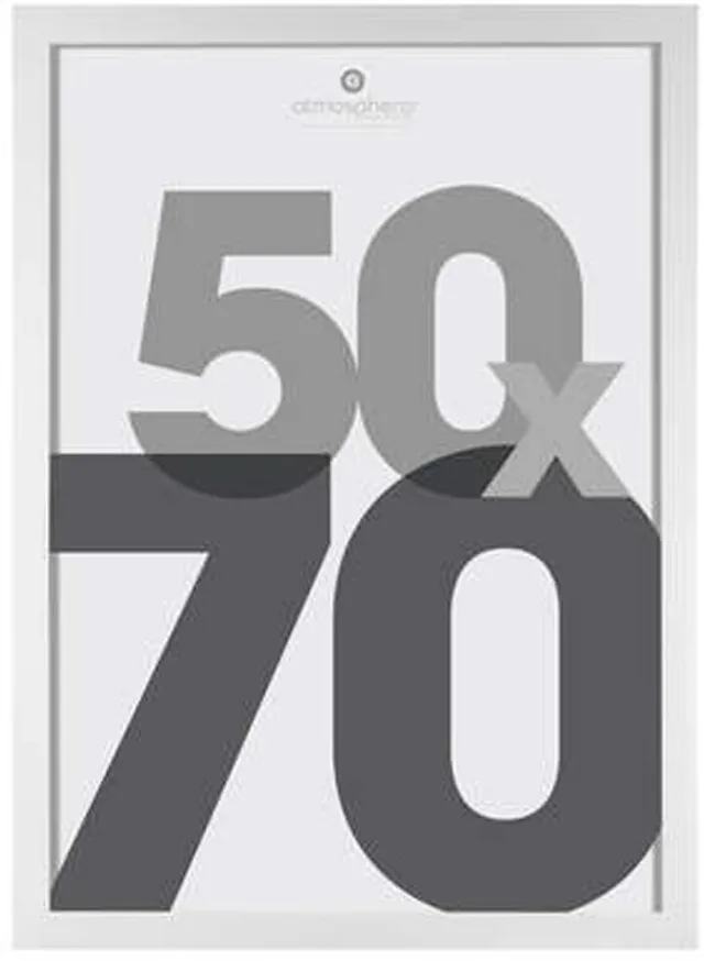 Atmosphera Fotolijstje Olympus - voor een foto van 50 x 70 cm - wit - Kunststof/glas - Klassieker